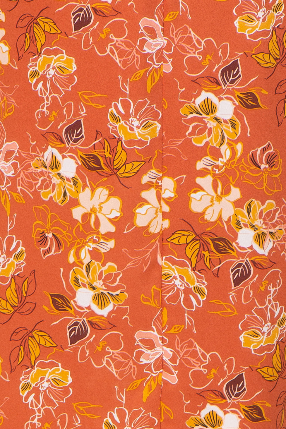 Rust Floral Smocked Flowy Half Sleeve Maternity Midi Dress PinkBlush