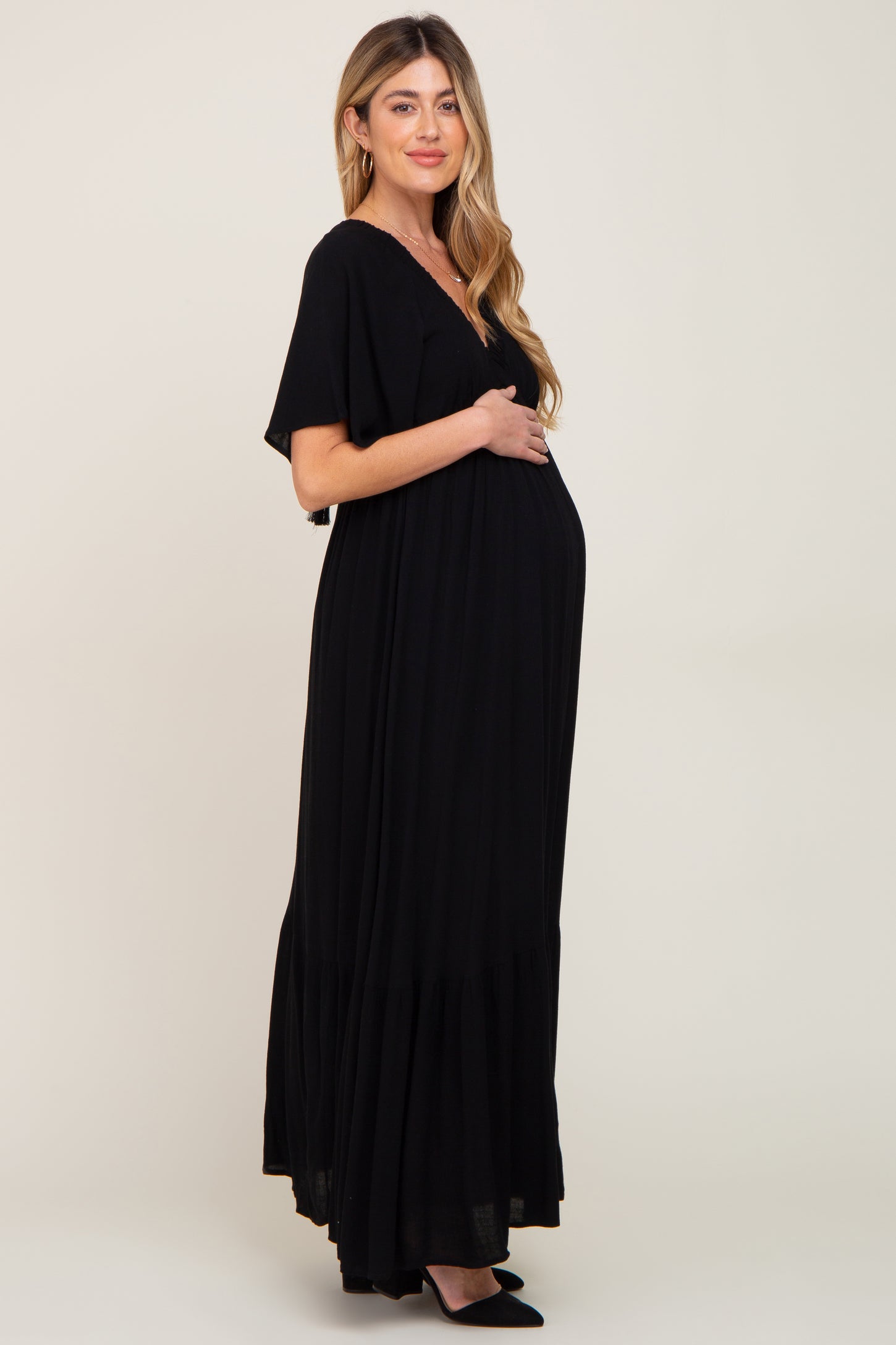maxi maternity formal dresses Francesca Maxi Maternity Dress Nightshadow Blue