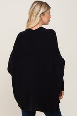 Black Dolman Sleeve Cardigan Sweater