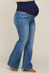 Blue Maternity Plus Bootcut Jeans