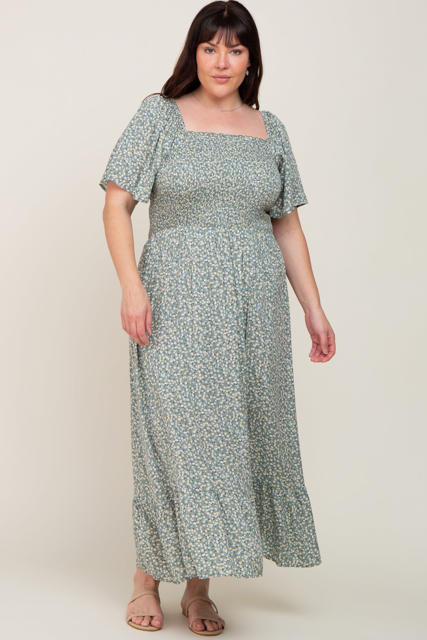 mint green plus size dress LISTHA Women Formal A Line Maxi Self Tie Waist with Pockets Elegant Round Neck Swing Long Dresses XL, Women's 16 Colors Primavera Couture 14001 Curvy Dress