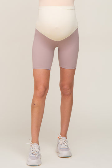 Lavender Maternity Active Shorts