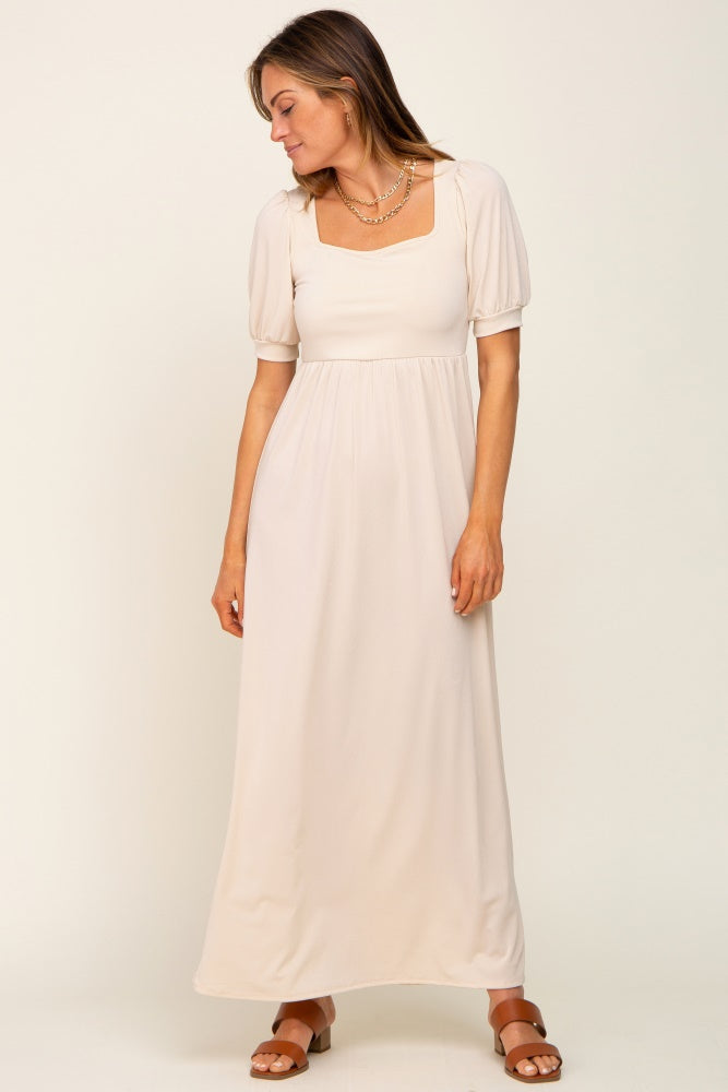 Cream Puff Sleeve Maxi Dress Small - Pinkblush - Casual Chic Boutique Cream Puff Sleeve Maxi Dress Small - Pinkblush - Casual Chic Boutique