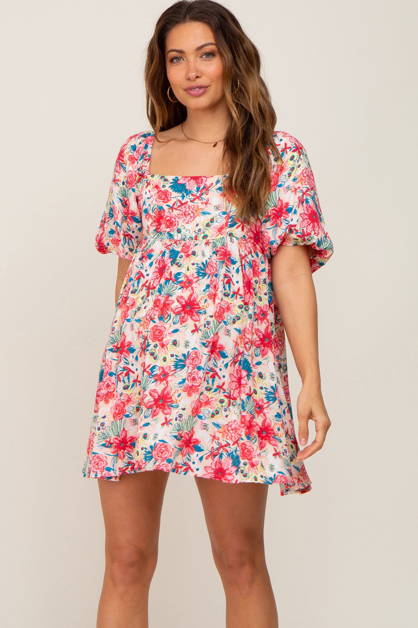 Pinkblush Short Floral Maternity Dress (2) – Laura & Co Blog