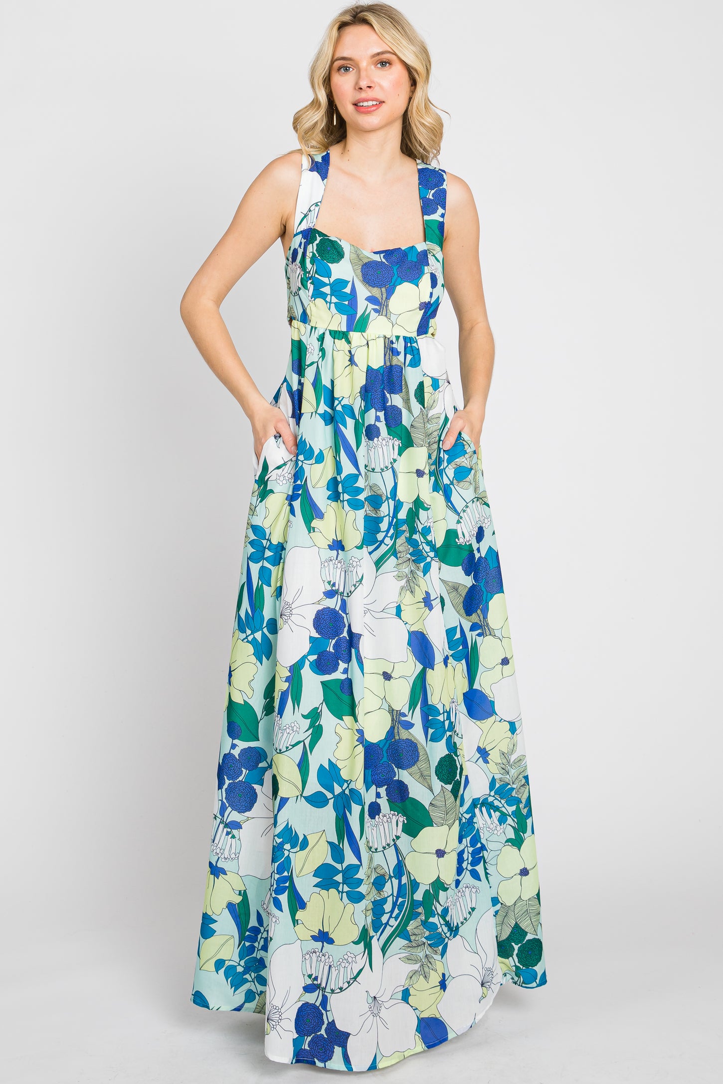 Mint Green Floral Cut Out Maternity Maxi Dress PinkBlush Mint Green Floral Cut Out Maternity Maxi Dress PinkBlush