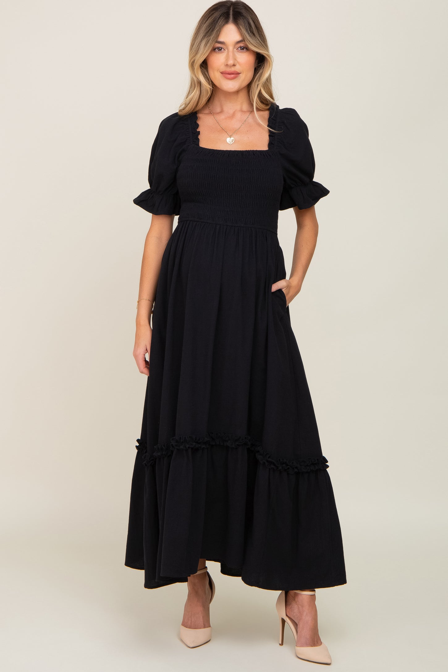 Designarche Princess Puff Maternity Dress