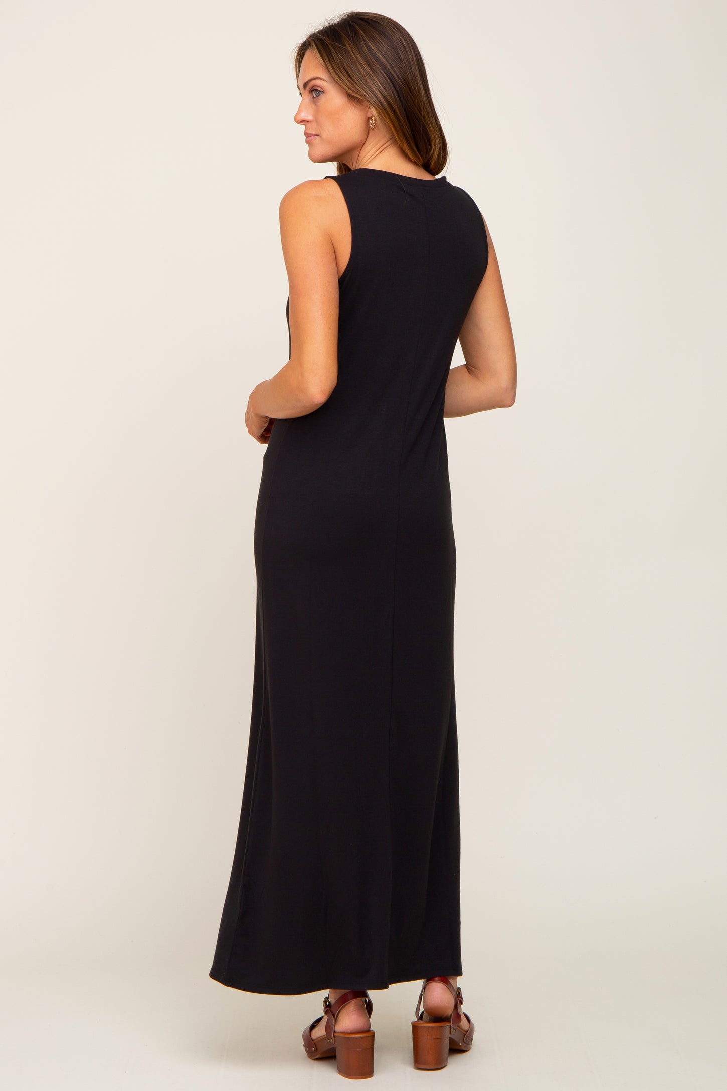 Black Sleeveless Maxi Dress PinkBlush Black Sleeveless Maxi Dress PinkBlush