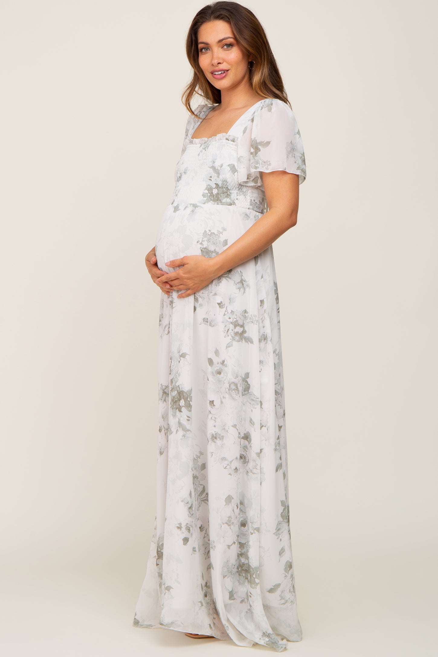 Mint Floral Maternity Dress Green Floral Smocked Mint Green Maternity Maxi Dress Long Sleeve Mint Floral Maternity Dress Green Floral Smocked Mint Green Maternity Maxi Dress Long Sleeve