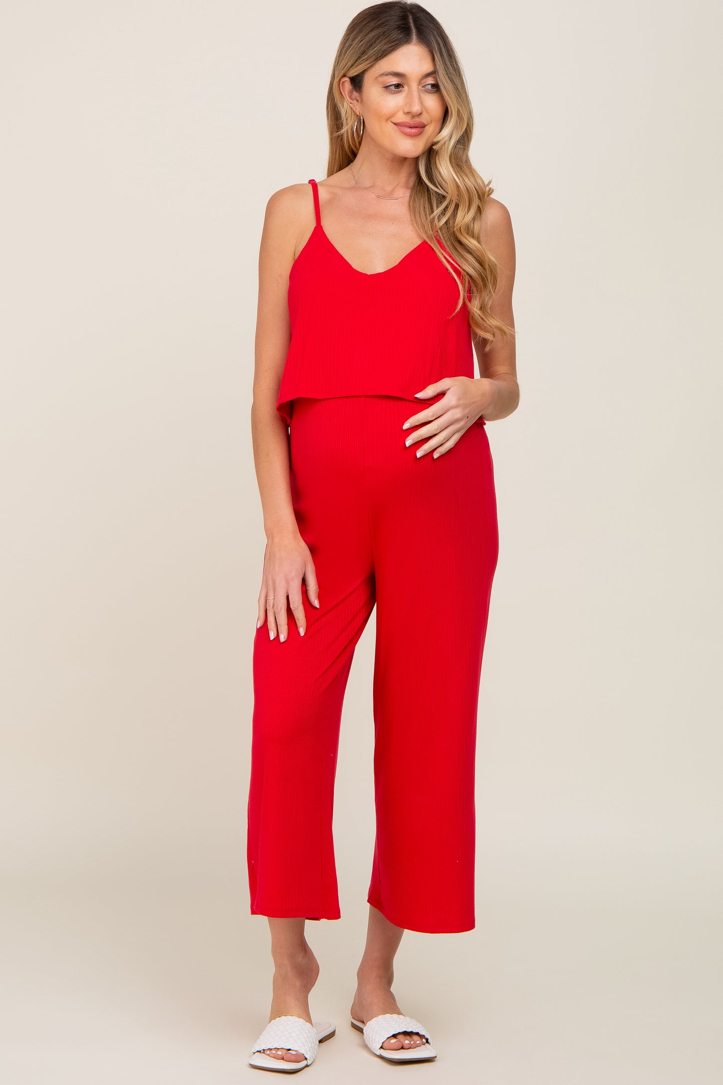 NEW The Nines By Hatch Maternity Overalls Jumpsuit Red Cotton Twill Womens  Sz 2 | eBay