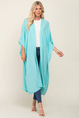 Mint Green Open Front Long Coverup