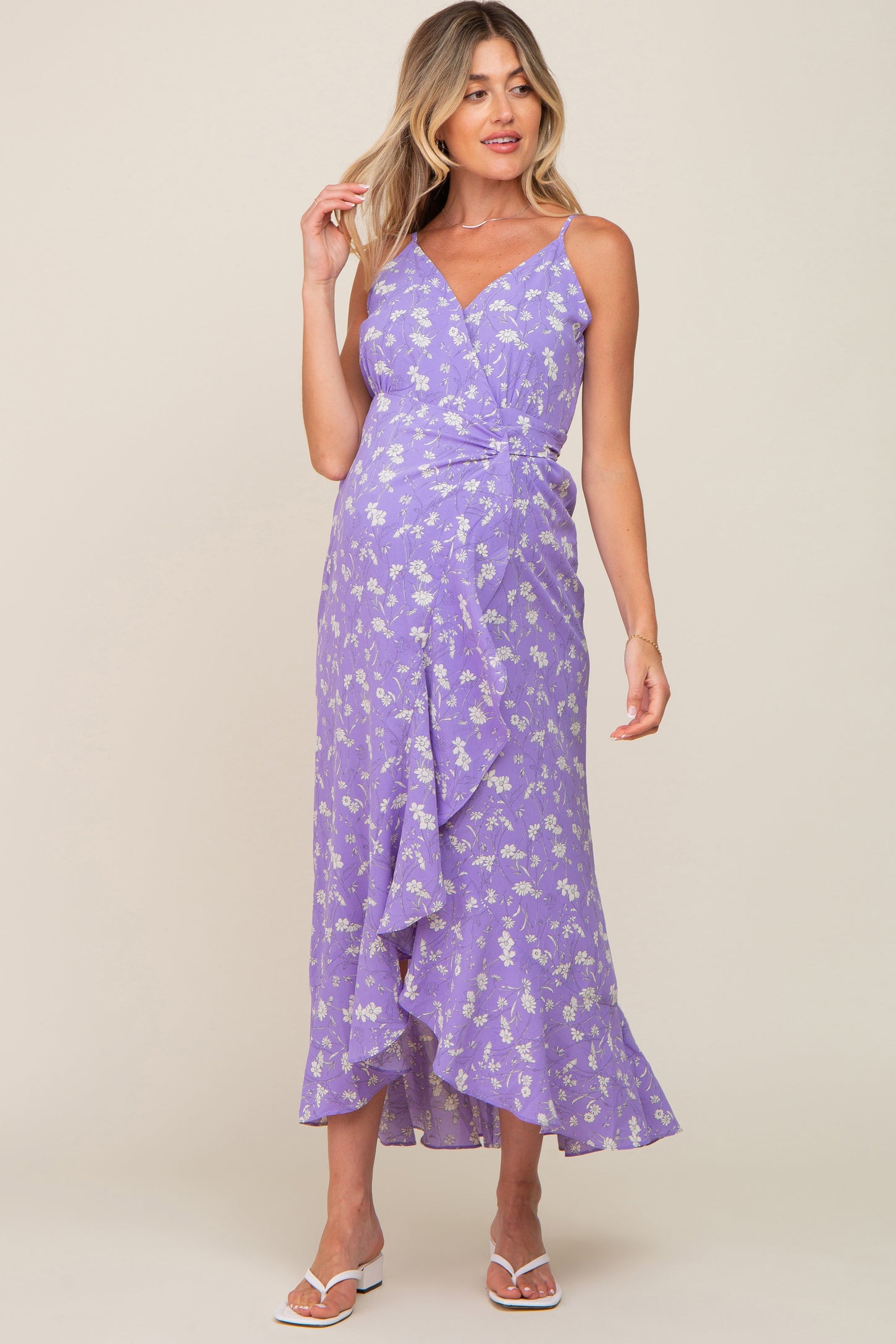 Haptics Sage Floral Babydoll Tunic Dress – Lavender Latte Boutique