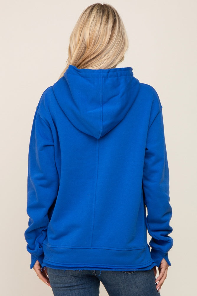 womens royal blue hoodie
