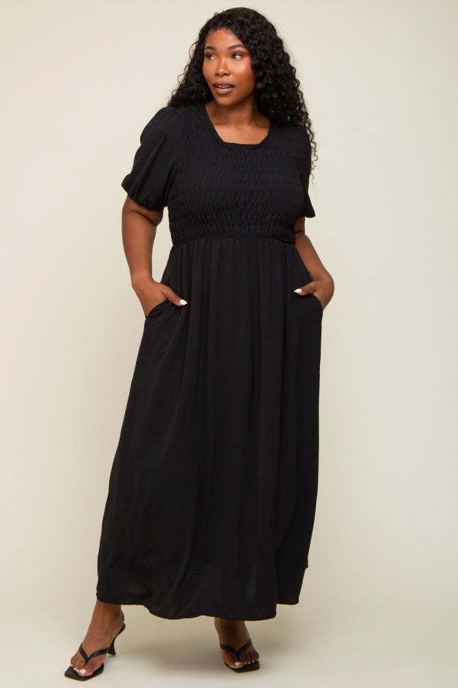 maternity smocked midi dress Ingrid & Isabel Maternity Smocked Square Neck Maxi Dress Small