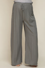 Olive Wide Leg Maternity Pants