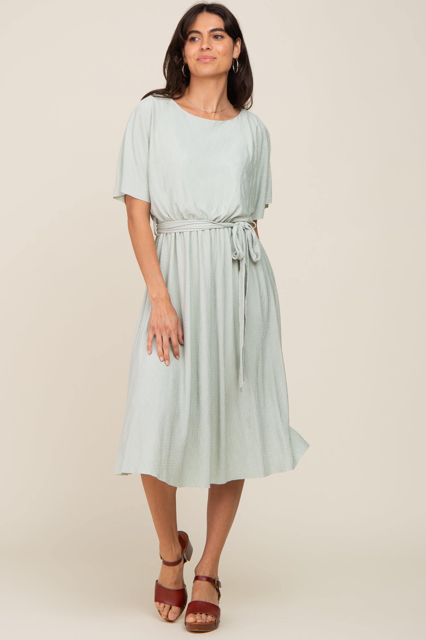 mint knit dress Mint Knit Short Sleeve Francine Shift Dress