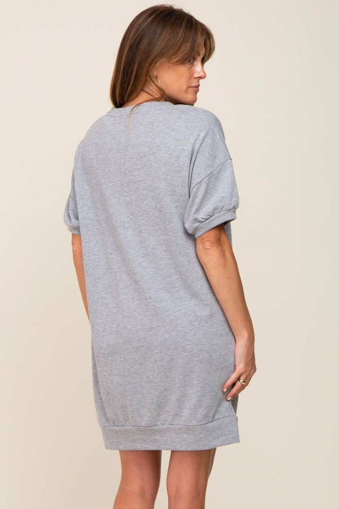 heather gray t shirt dress - Size M