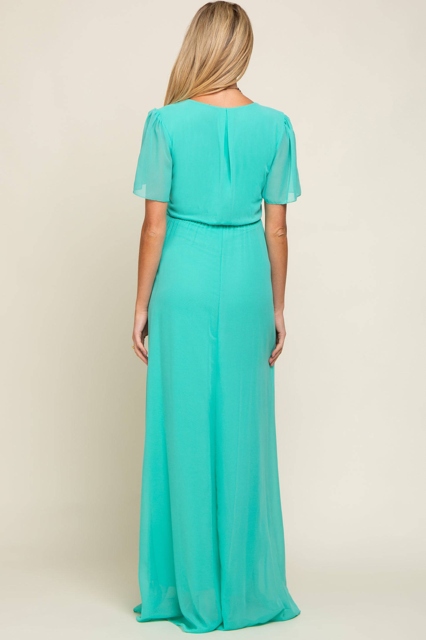 aqua maxi dress with sleeves Aqua Women's Long-Sleeve Crinkle Dress - 100% Exclusive - Blue - Size 2