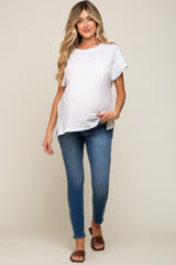 Navy Maternity Skinny Jean