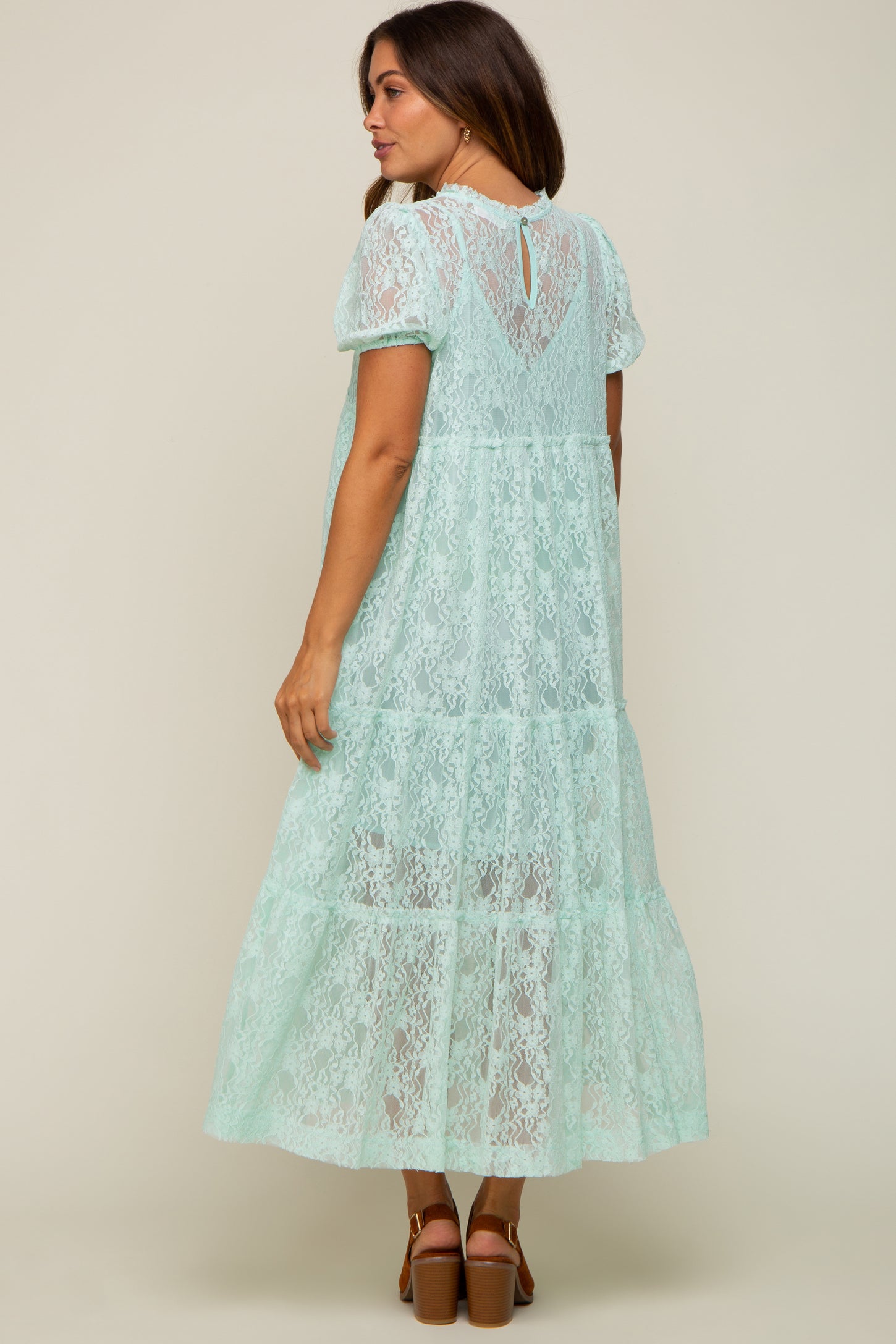 mint lace midi dress MINT OMBRE LACE MIDI DRESS | CULT MIA