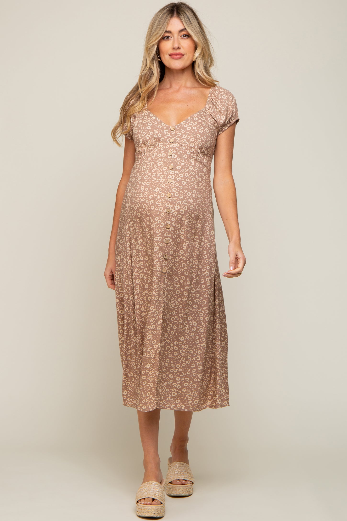 beige leopard print dress POSTER GIRL Knockout Dress in Beige Leopard Print