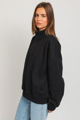 Black Half Zip Sweatshirt