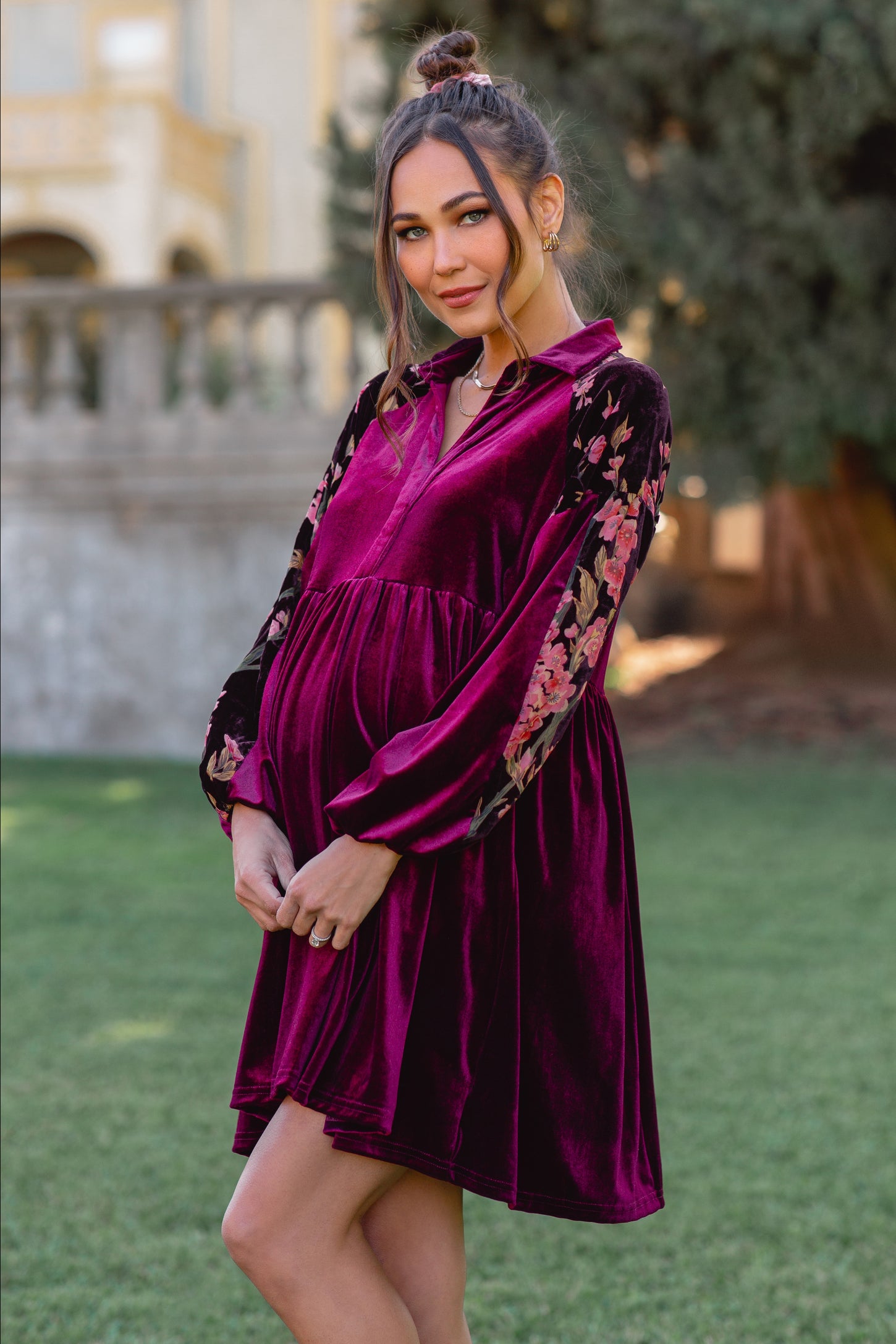 Long Sleeve Maternity Photoshoot Gown | Mermaid maternity dress, Maternity  dresses, Beautiful maternity dresses