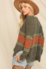 Olive Knitted Sweater