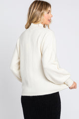Ivory Mock Neck Sweater