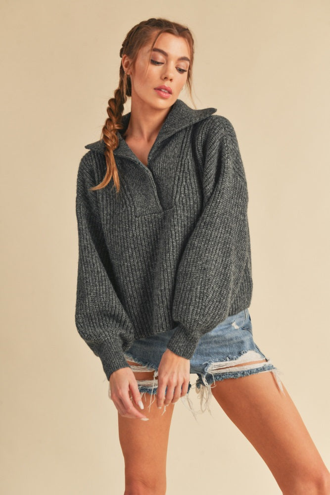 Charcoal Pullover Sweater