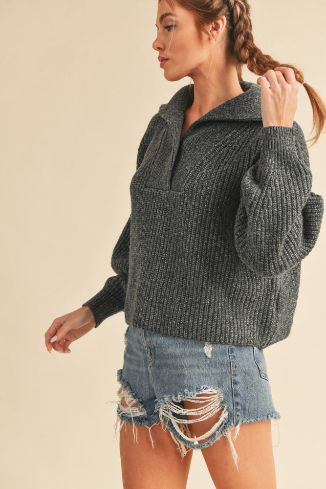 Charcoal Pullover Sweater