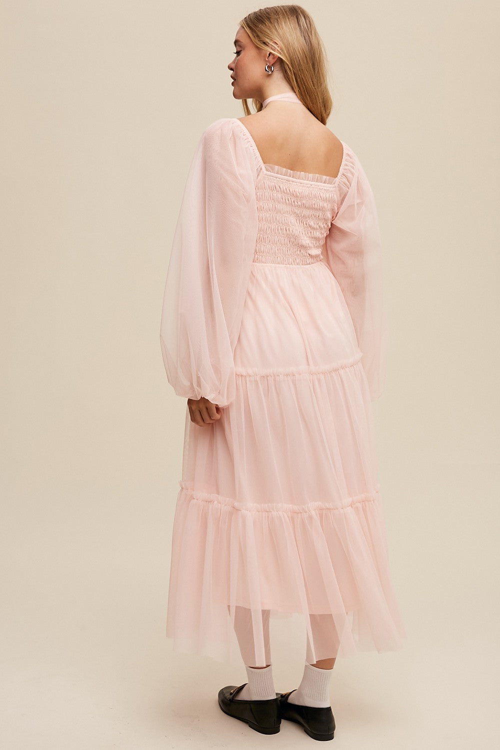 bright pink long sleeve dress AKIRA Wonderlust Satin Long Sleeve Mini Dress | Pink
