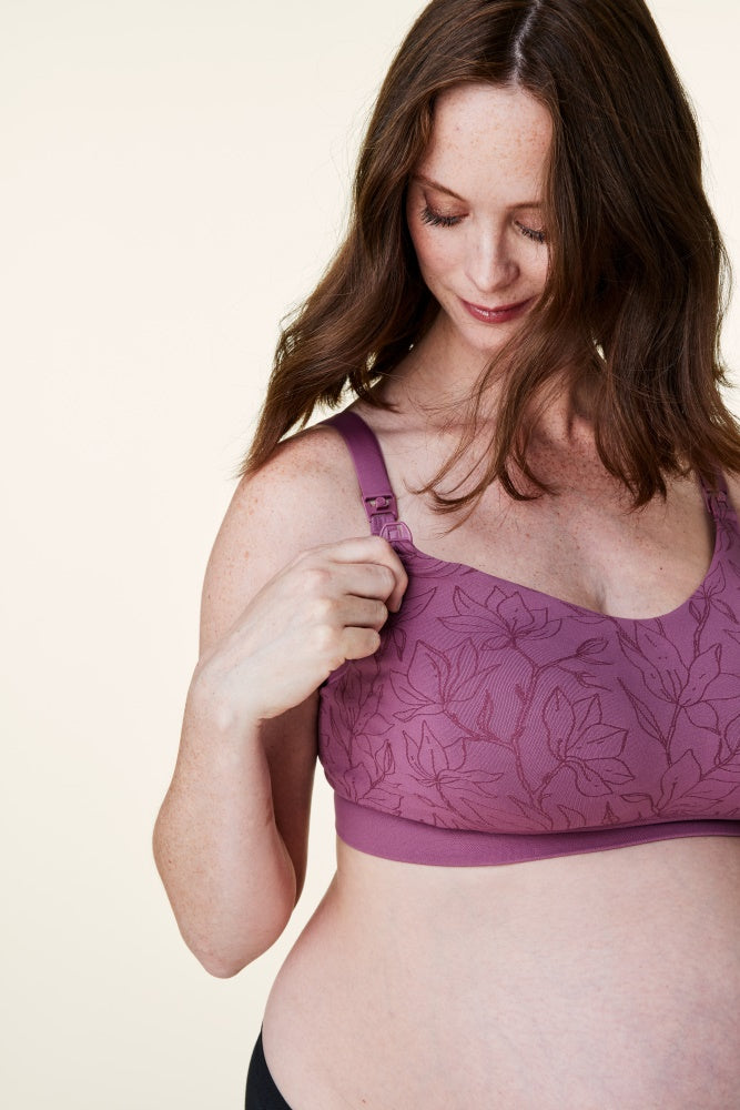Bravado Berry Jacquard Intrigue Balconette Maternity & Nursing Bra–  PinkBlush