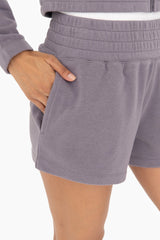 Gray Fleece Shorts