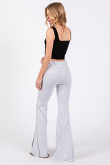 Grey Terry Flare Lounge Pants