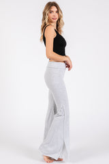 Grey Terry Flare Lounge Pants