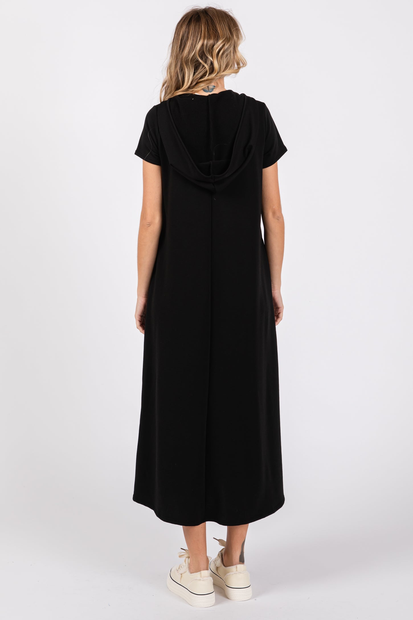 fleece midi dress Zyekqe Fleece Dresses for Women Flannel Crew Neck Long Sleeve Casual Loose Midi Dress Solid Color Warm Pajamas Dresses, Women's, Size: Large, Brown