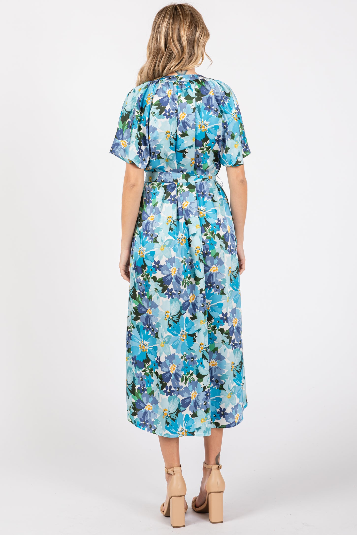 Flower Girl Dress Cornflower Blue Floral Dress Other Stories Linen Puff Sleeve Midi Dress In Blue Flower Girl Dress Cornflower Blue Floral Dress Other Stories Linen Puff Sleeve Midi Dress In Blue