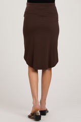 Brown Maternity Skirt