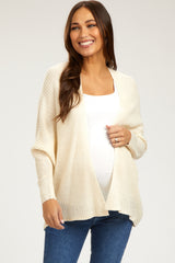 Ivory Knit Dolman Sleeve Maternity Cardigan