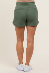 Olive Terry Maternity Shorts