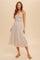 Vintage Grey Mini Ruffle Smocking Ditsy Floral Dress