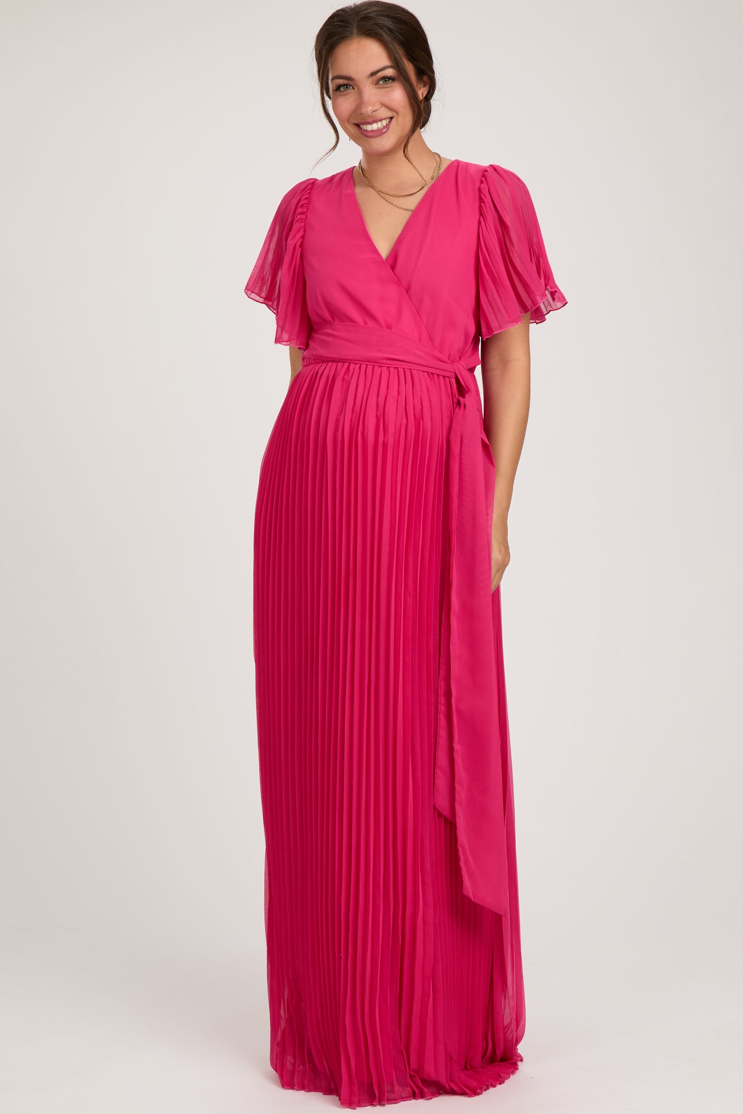 pleated chiffon wrap maxi dress ASOS DESIGN pleated textured chiffon wrap button detail maxi dress in teal green