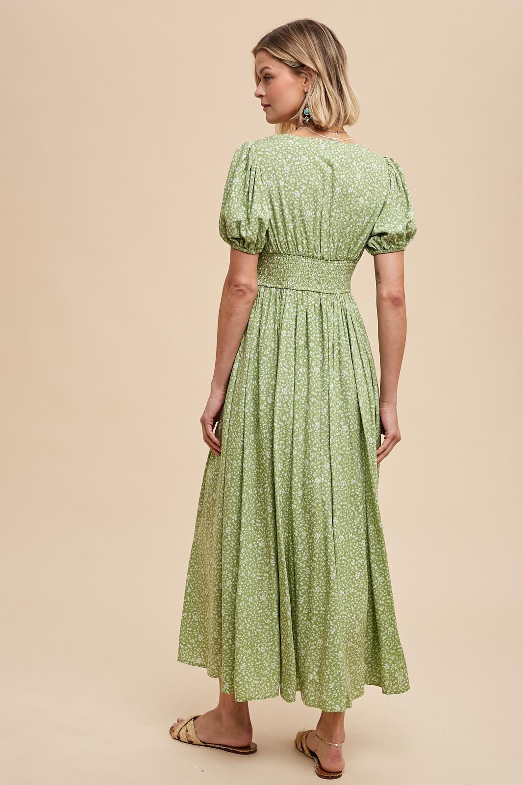 sage green floral maxi dress Lady Black Tie - Verona Garden Sage Green Maxi Dress