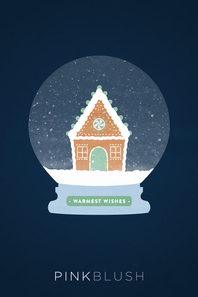 PinkBlush Snow Globe Holiday Email Gift Card